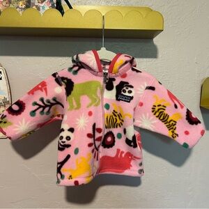 Baby girls Patagonia fleece zip up